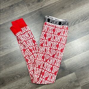 PINK Victoria's Secret Red Pajama Pants